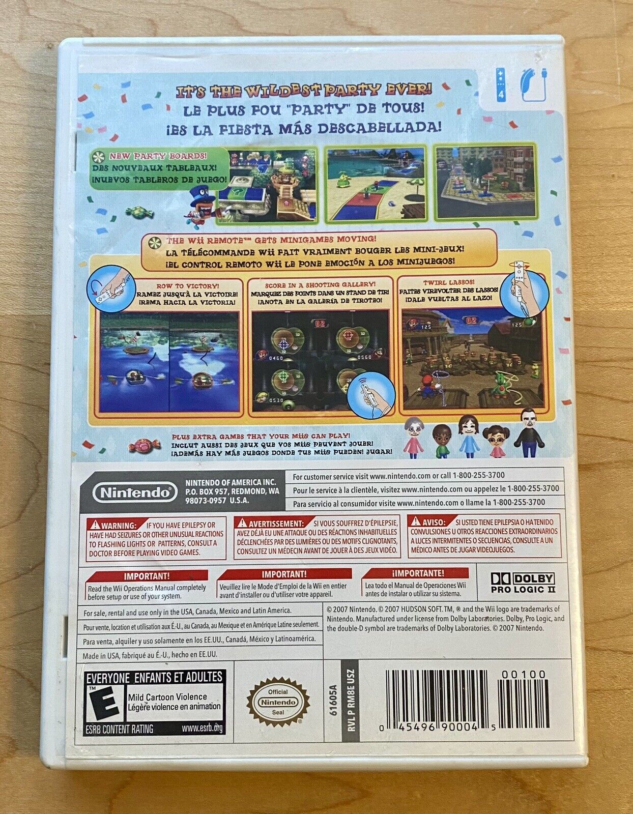 Mario Party 8 (Nintendo Wii, 2007)  Includes Reg Card, No Manual, Tested