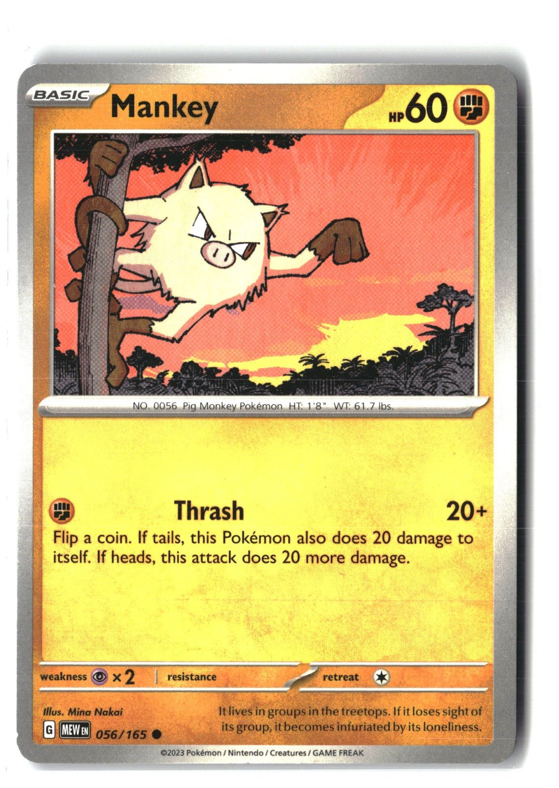 Mankey (SV: Scarlet & Violet 151 056/165) NM