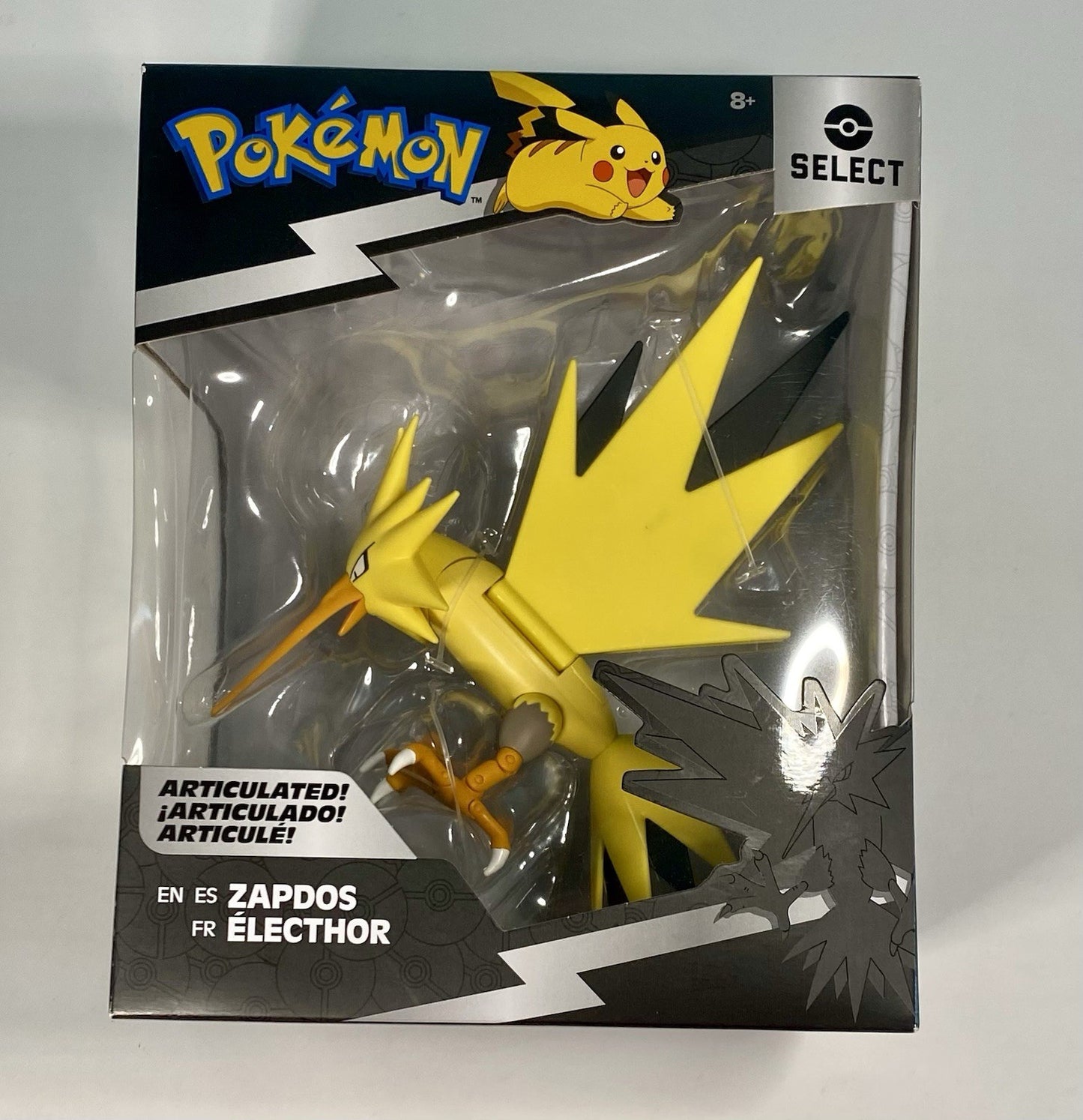 Pokemon Select Articulated Zapdos 6" Series 2 Action Figure NEW Sealed