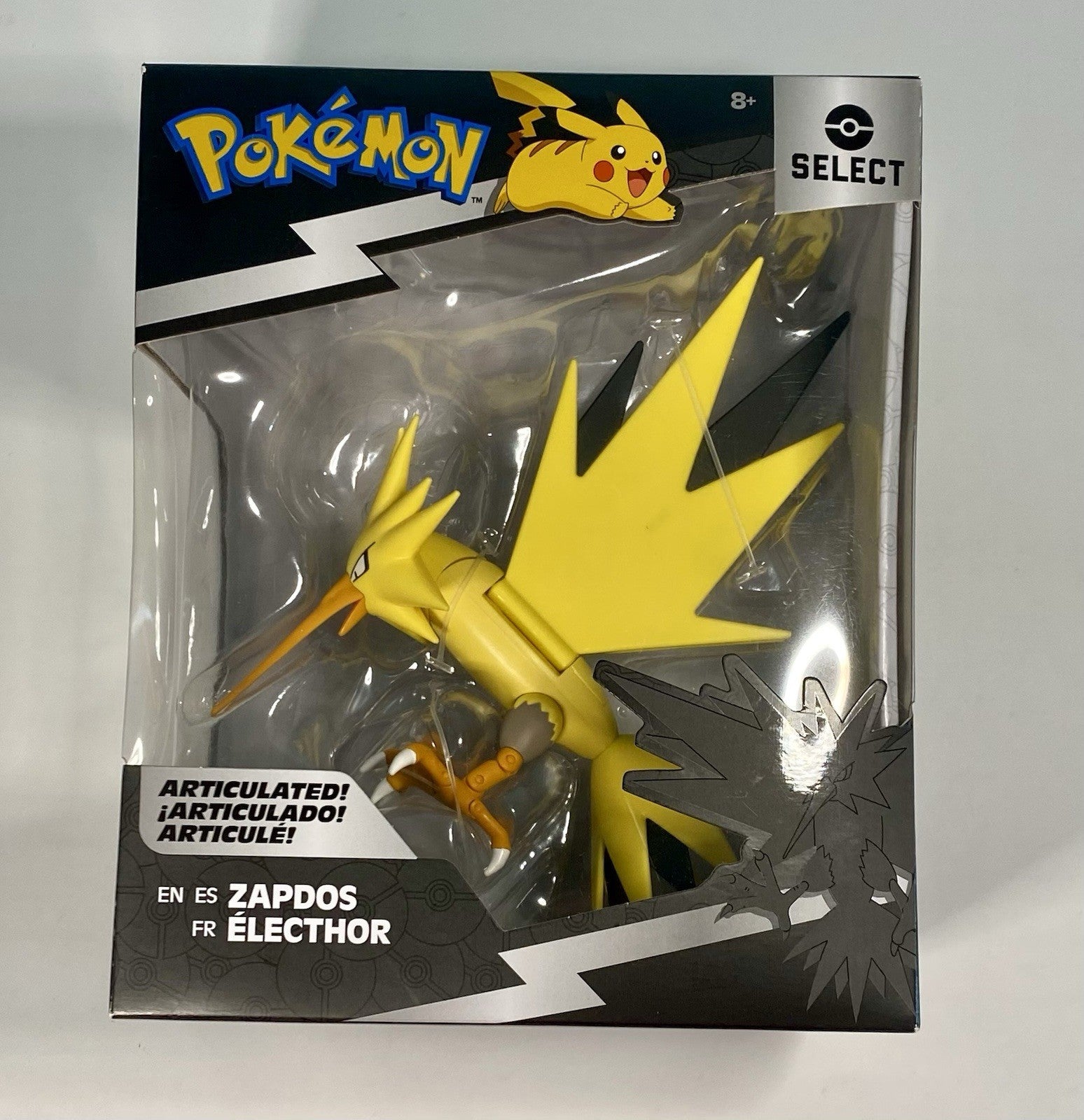 Pokemon Select Articulated Zapdos 6" Series 2 Action Figure NEW Sealed