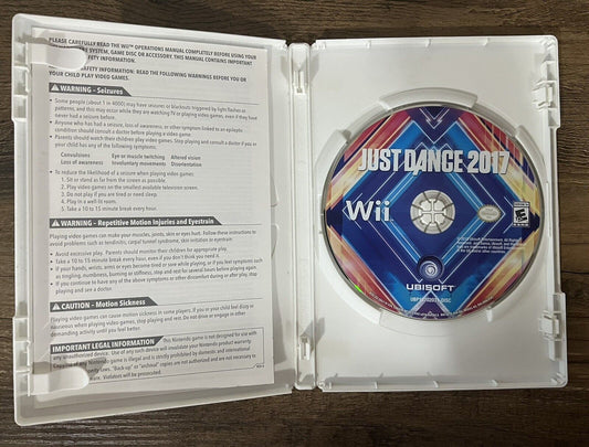 Just Dance 2017 Video Game Nintendo Wii Tested And Works!