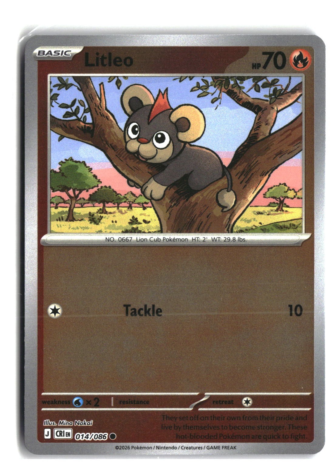 Litleo Reverse Holofoil NM (Chaos Rising 014/086)