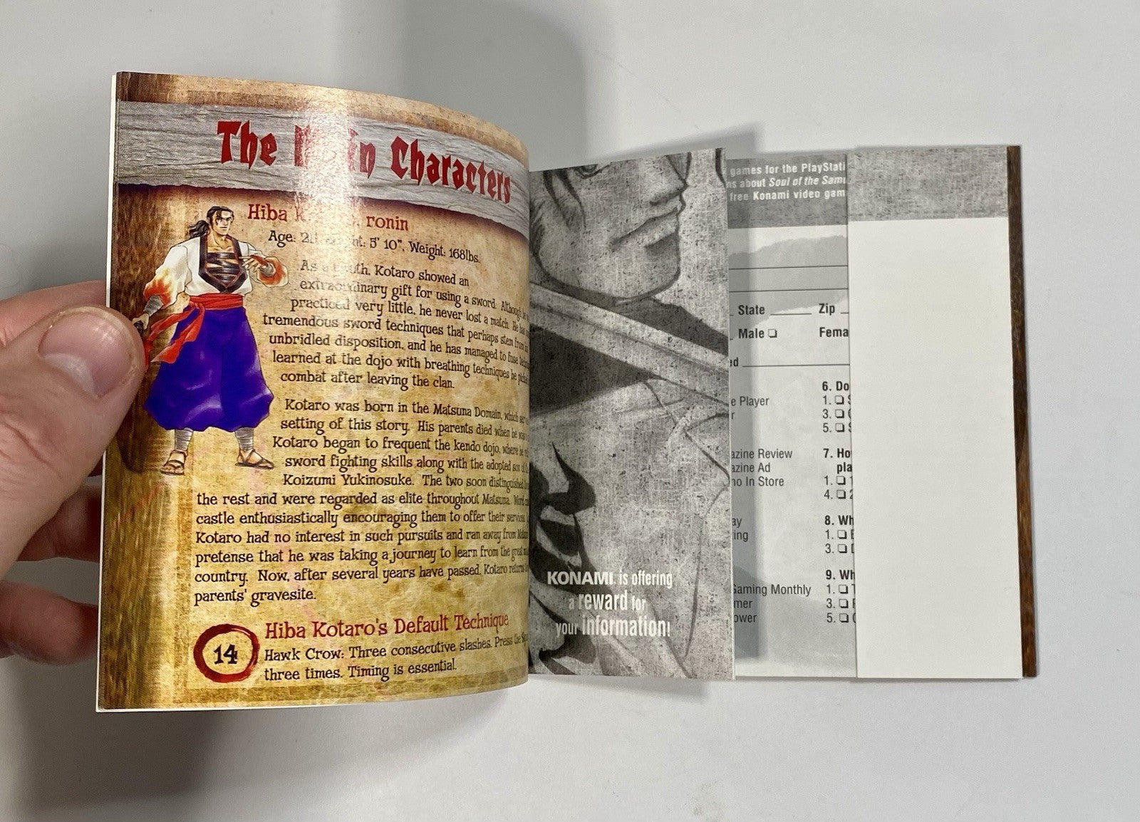 Soul of the Samurai (Sony PlayStation 1, 1999) Disc, Manual & Reg Card, Tested