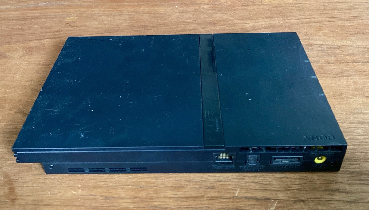 Sony PlayStation 2 PS2 Slim Console w/ OEM Cords Controller Stand, Tested!