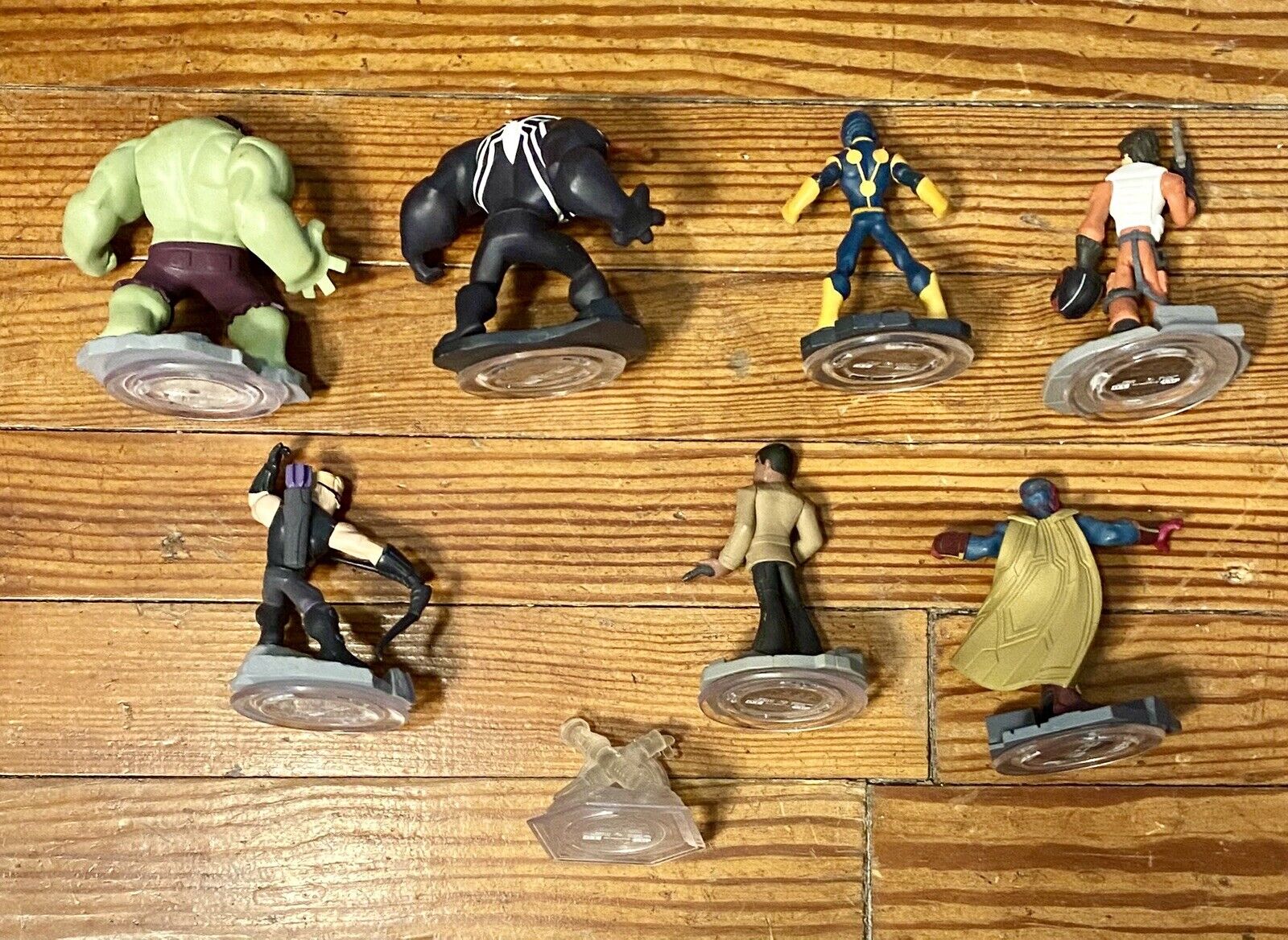 Lot of 9 Disney Infinity Marvel & Star Wars Figures, Includes Venom & The Hulk