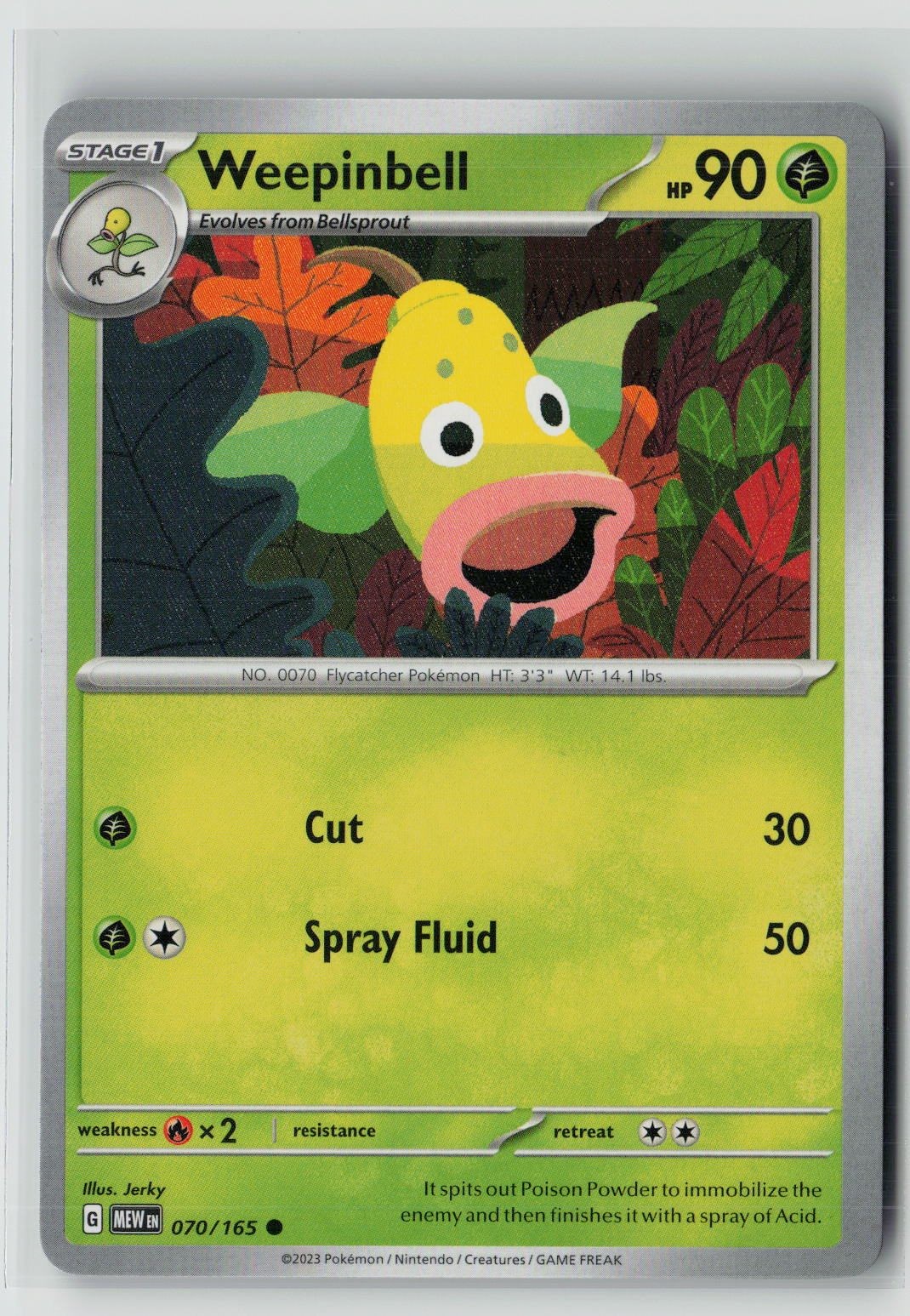 Weepinbell (SV: Scarlet & Violet 151 070/165) NM