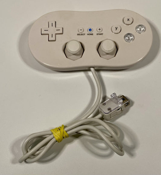 Official Authentic Nintendo Wii Classic Controller White OEM - Tested & Working!