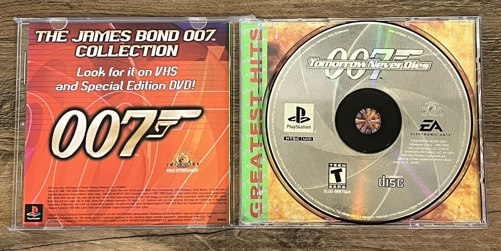 007 Tomorrow Never Dies PS1 Playstation Game Greatest Hits CIB w Reg Card Tested