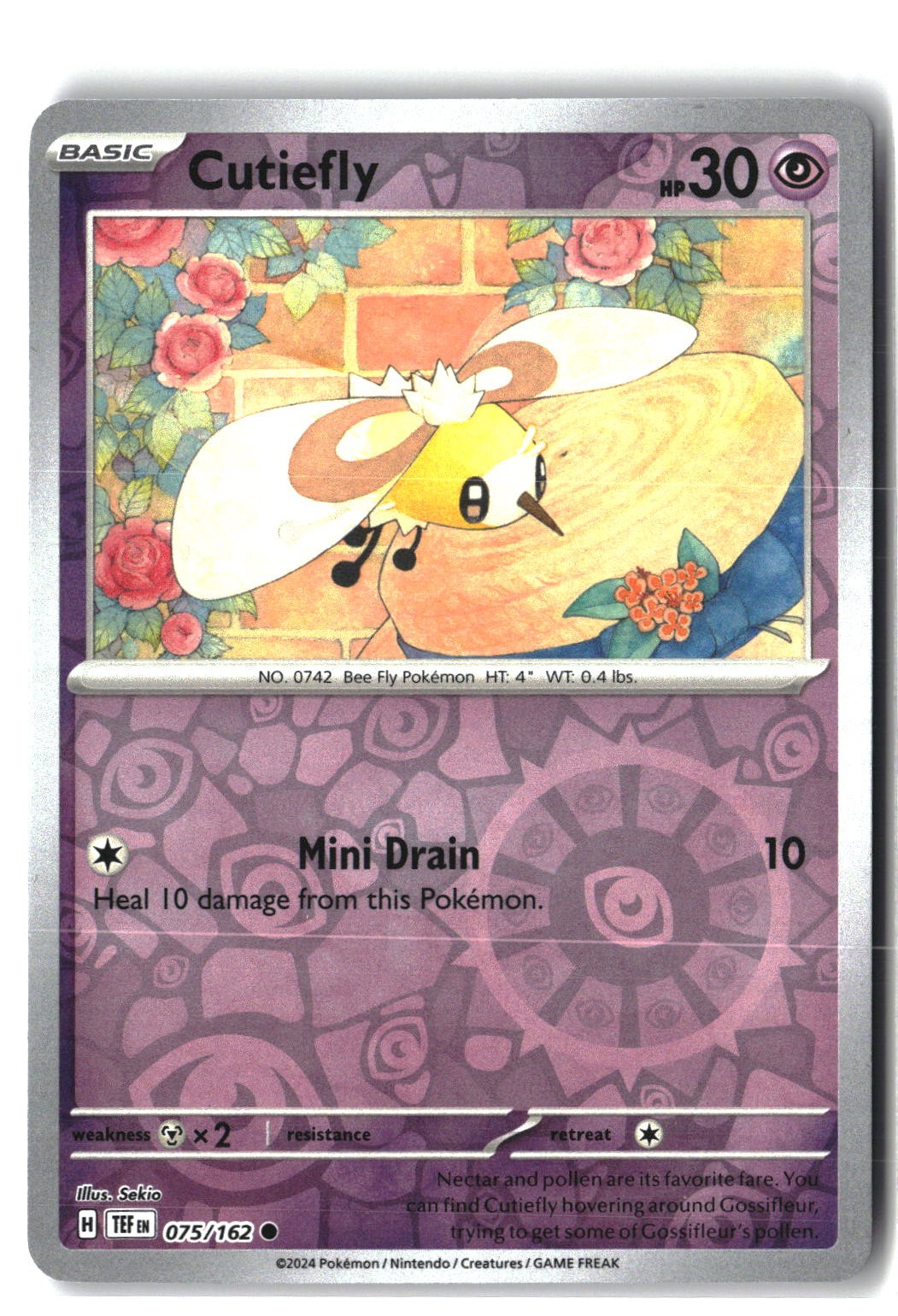 Cutiefly Reverse Holofoil NM (Temporal Forces 075/162)