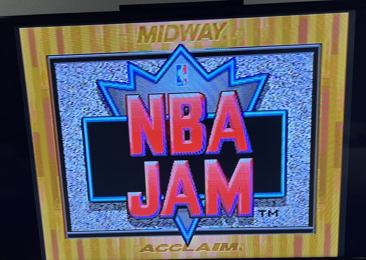 NBA Jam (Sega Genesis, 1994) - BOX AND MANUAL ONLY NO GAME