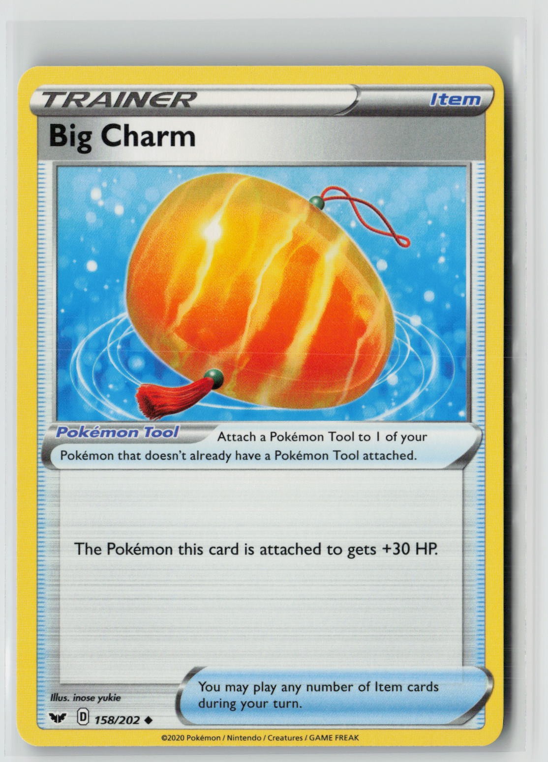 Big Charm (SWSH01: Sword & Shield Base Set 158/202) NM
