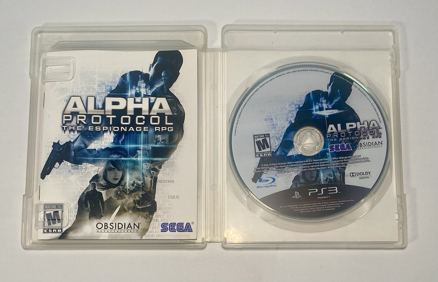 Alpha Protocol (Sony PlayStation 3, 2010) PS3 CIB Complete With Manual, Tested