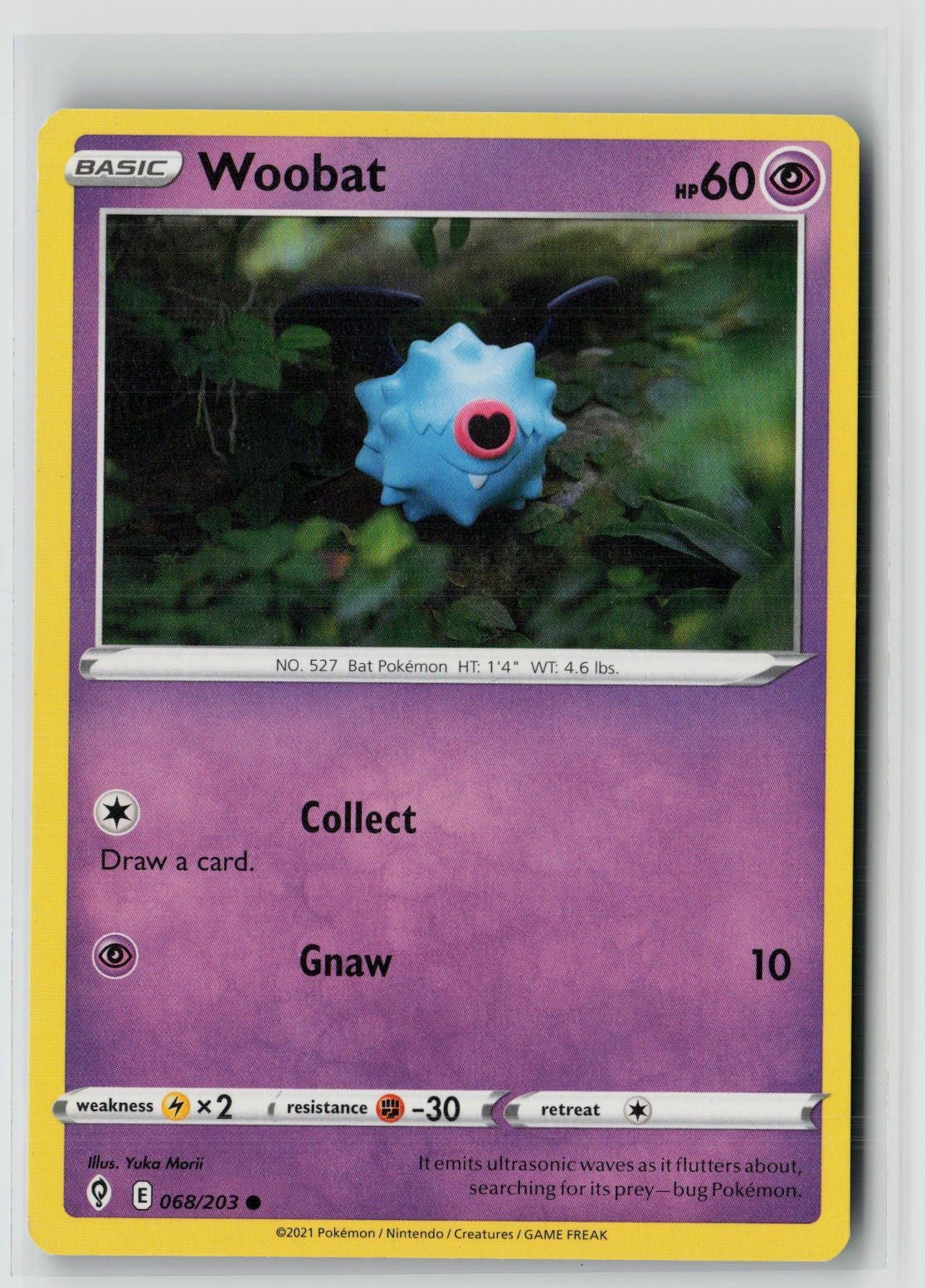 Woobat (SWSH07: Evolving Skies 068/203) NM