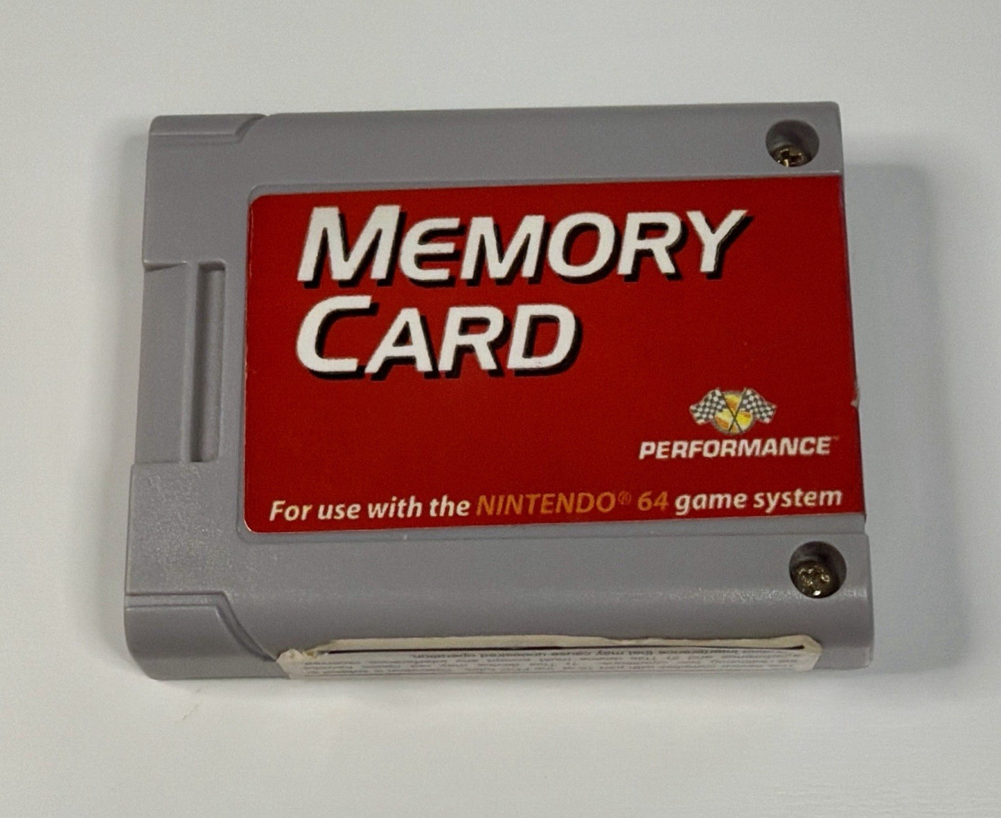 Memory Card Nintendo 64 N64 by Performance P-302 Tested & Working!