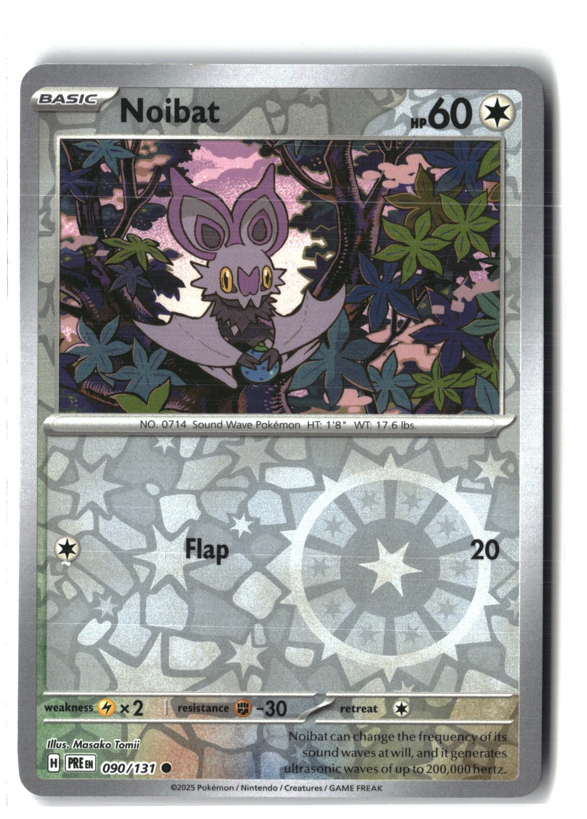 Noibat Reverse Holofoil NM (SV: Prismatic Evolutions 090/131)