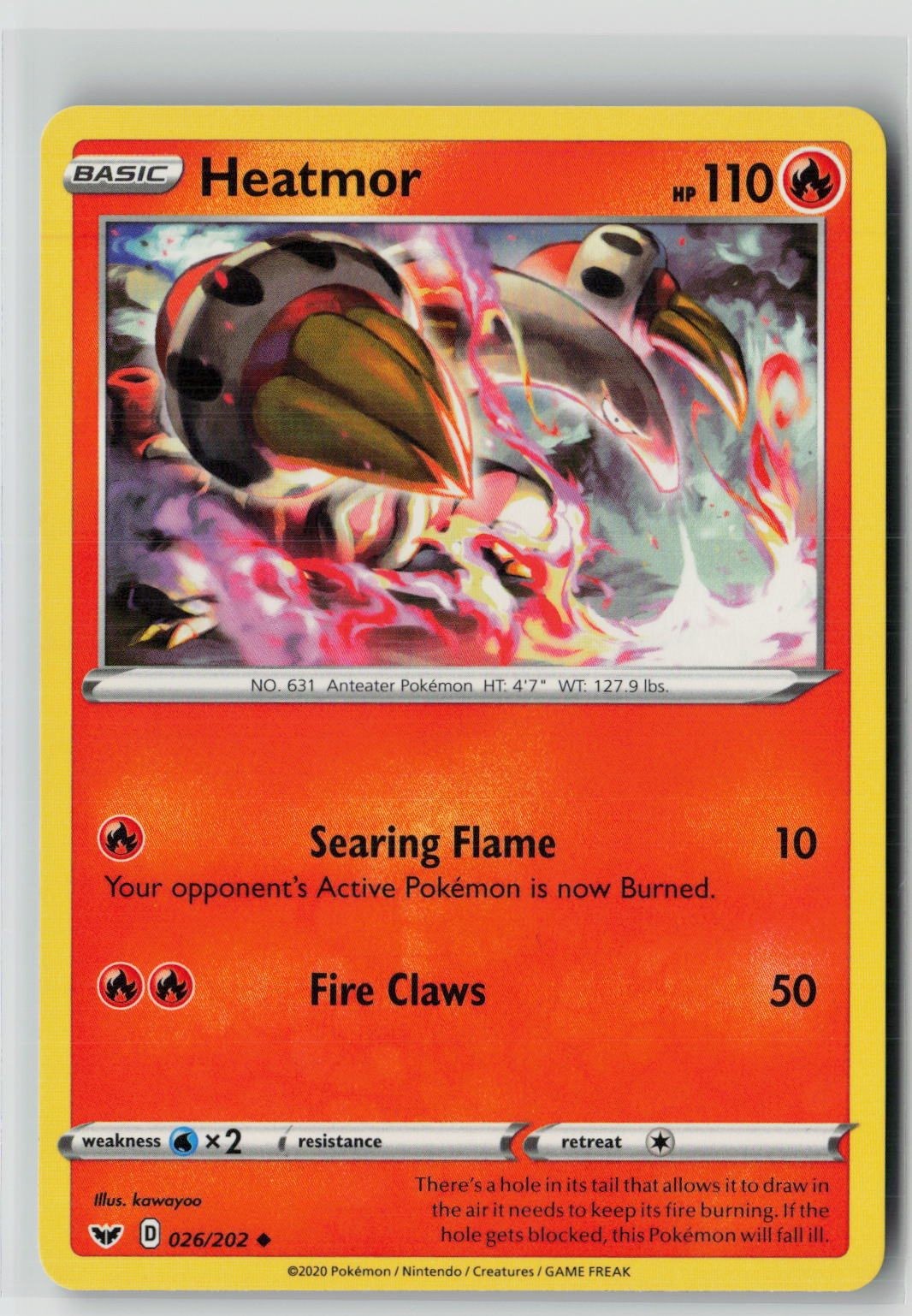 Heatmor (SWSH01: Sword & Shield Base Set 026/202) NM