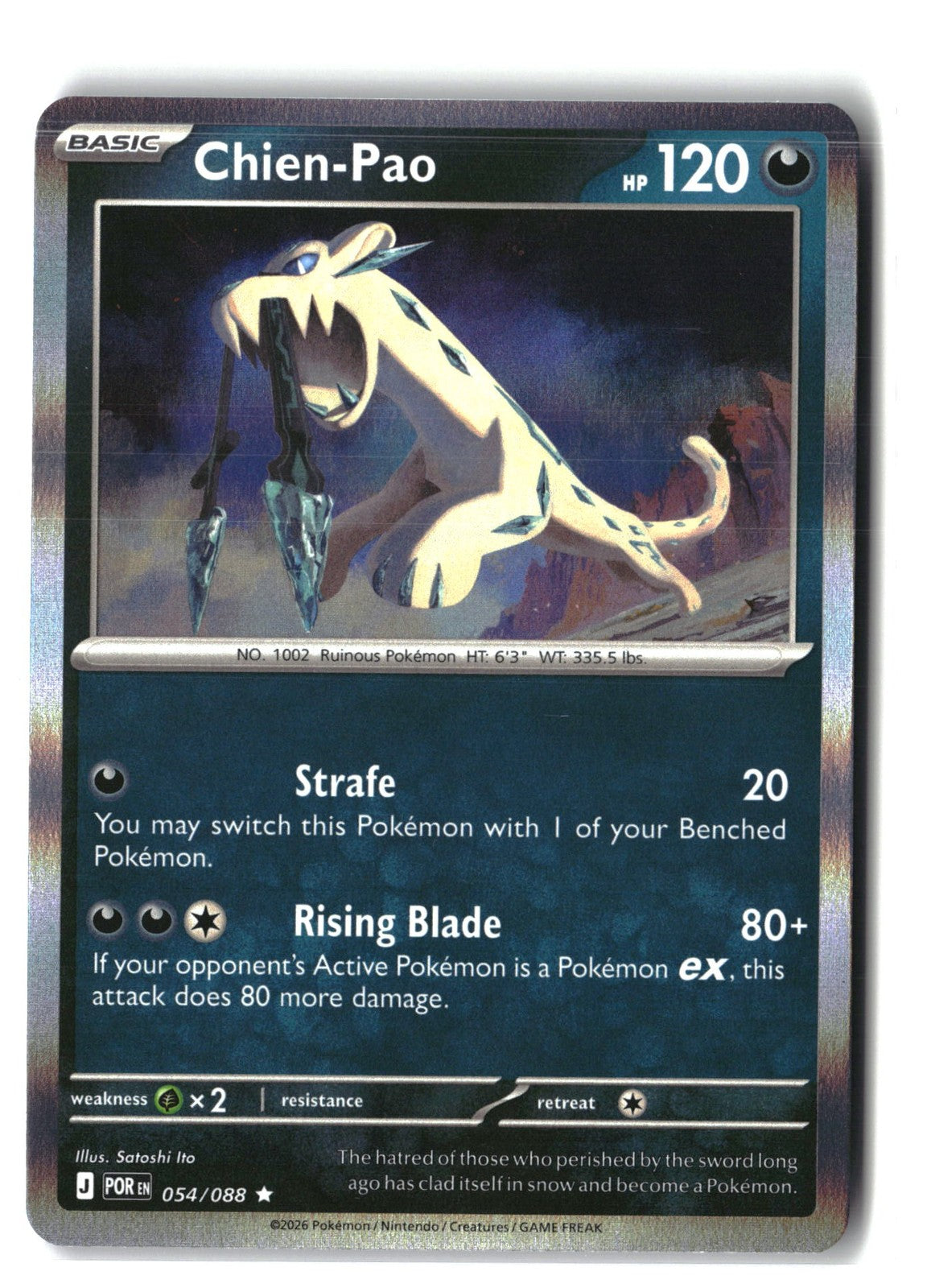 Chien-Pao Holofoil NM (Perfect Order 054/088)
