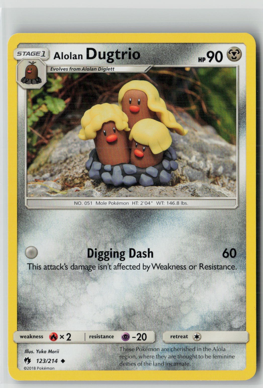 Alolan Dugtrio (SM - Lost Thunder 123/214) NM