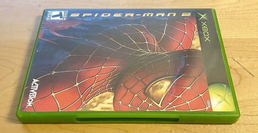 Spider-Man 2 (Microsoft Xbox, 2004), CIB W/ Manual, Authentic & Tested, Working