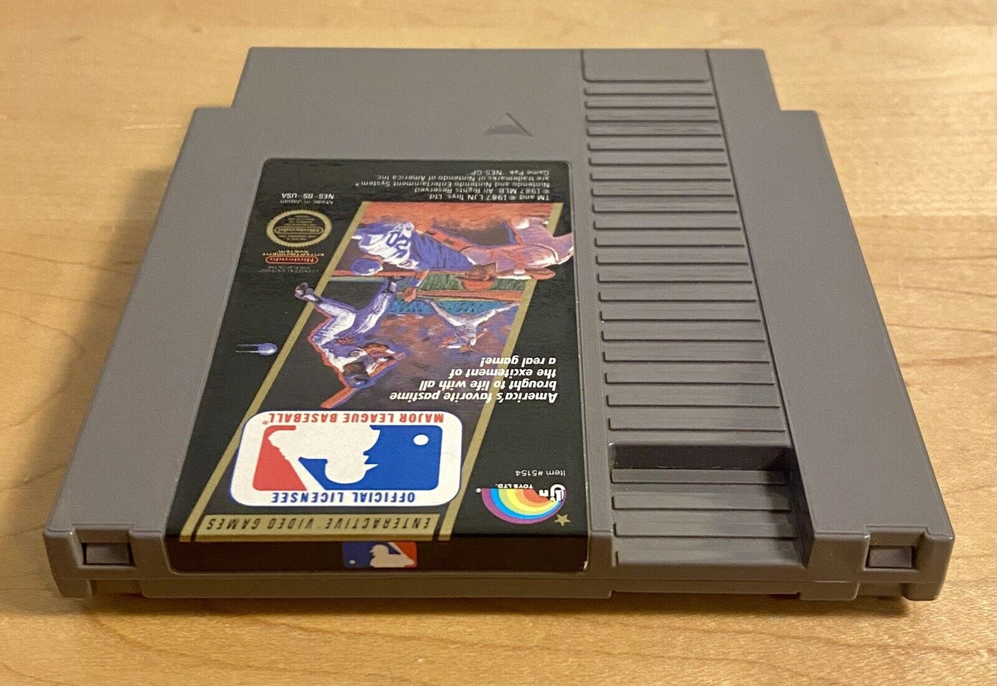 Major League Baseball (Nintendo Entertainment System NES, 1988) Cleaned & Tested