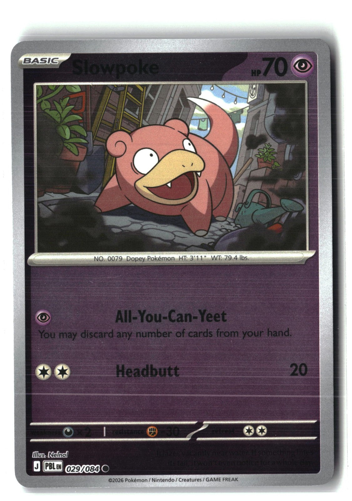 Slowpoke Reverse Holofoil NM (Pitch Black 029/084)
