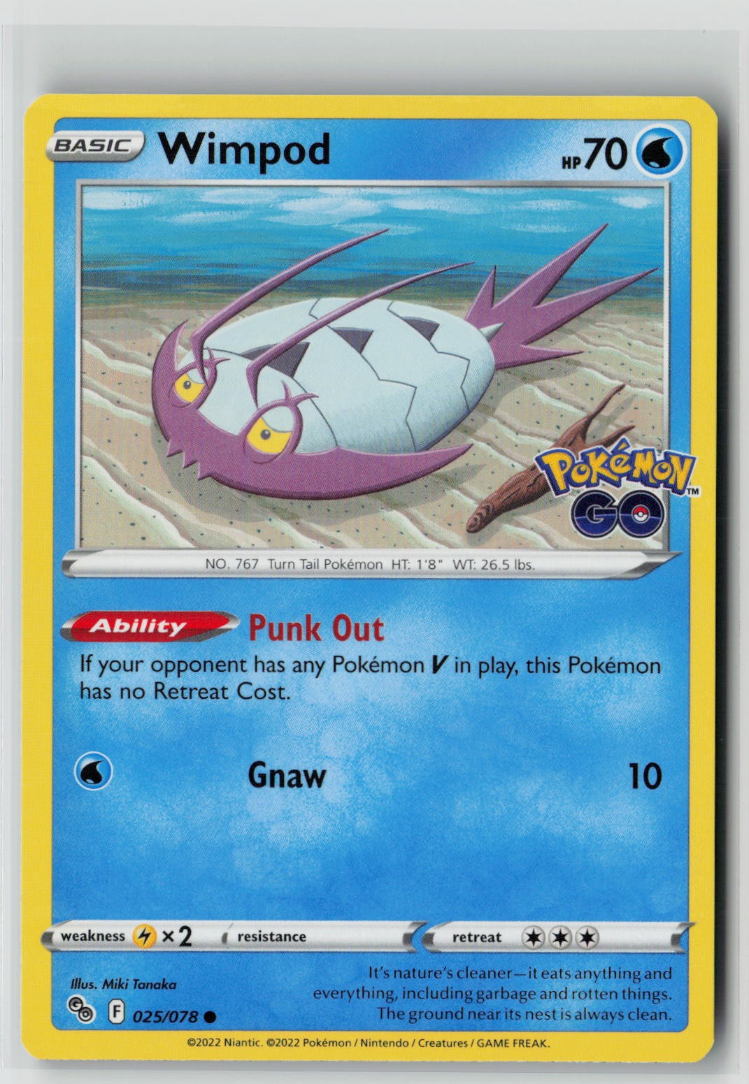 Wimpod (Pokemon GO 025/078) NM