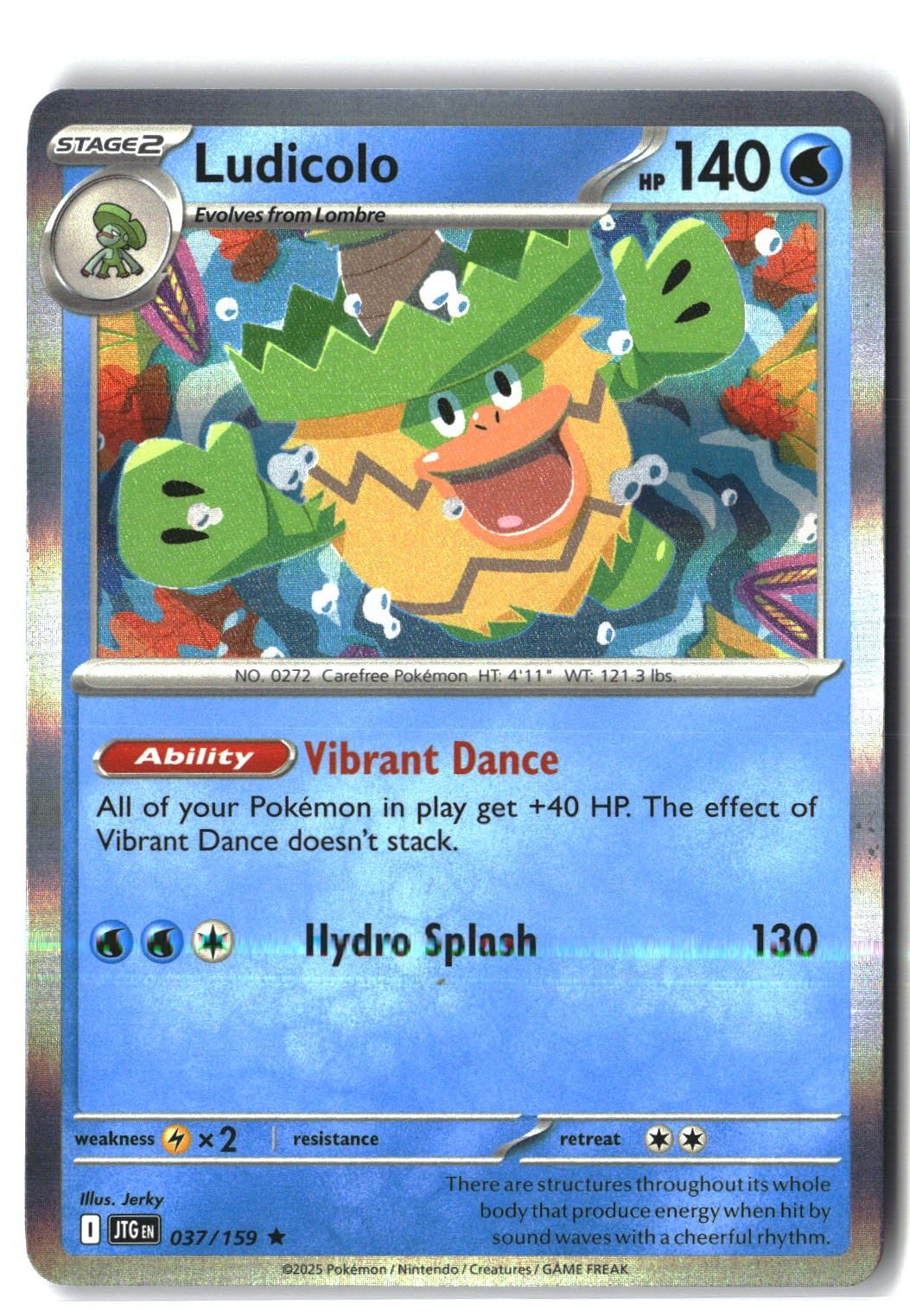 Ludicolo Holofoil NM (Journey Together 037/159)