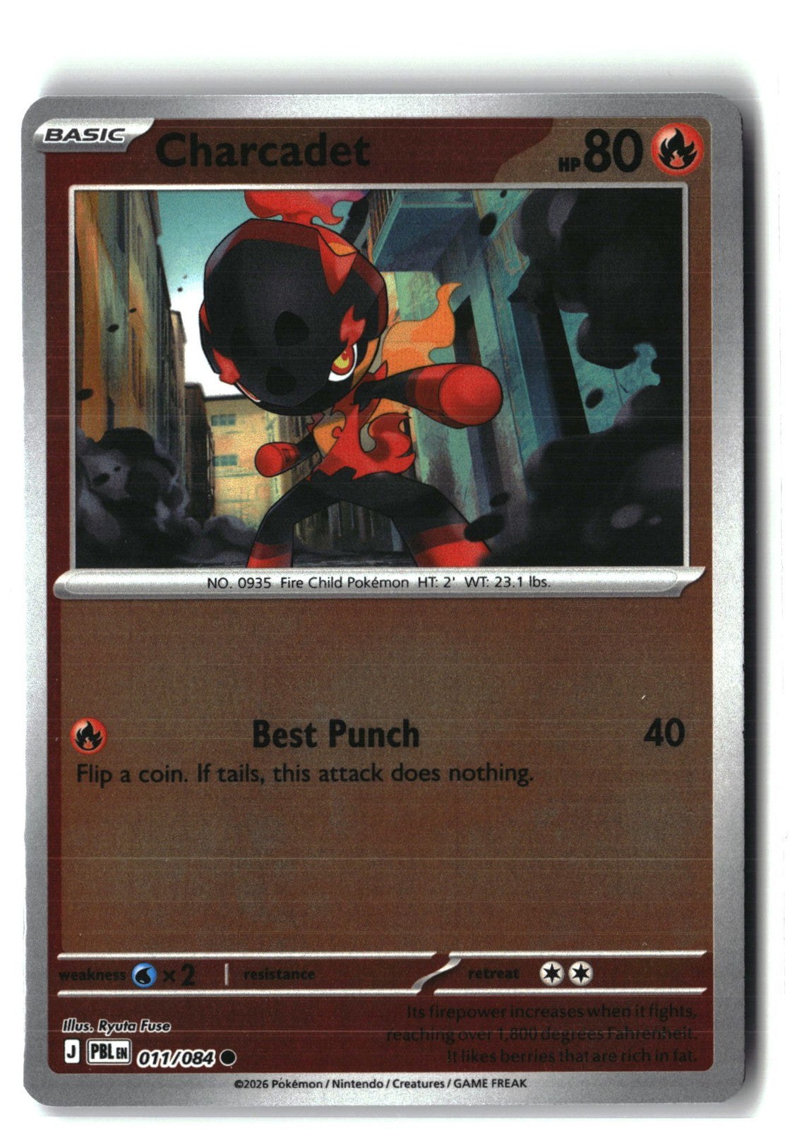 Charcadet Reverse Holofoil NM (Pitch Black 011/084)