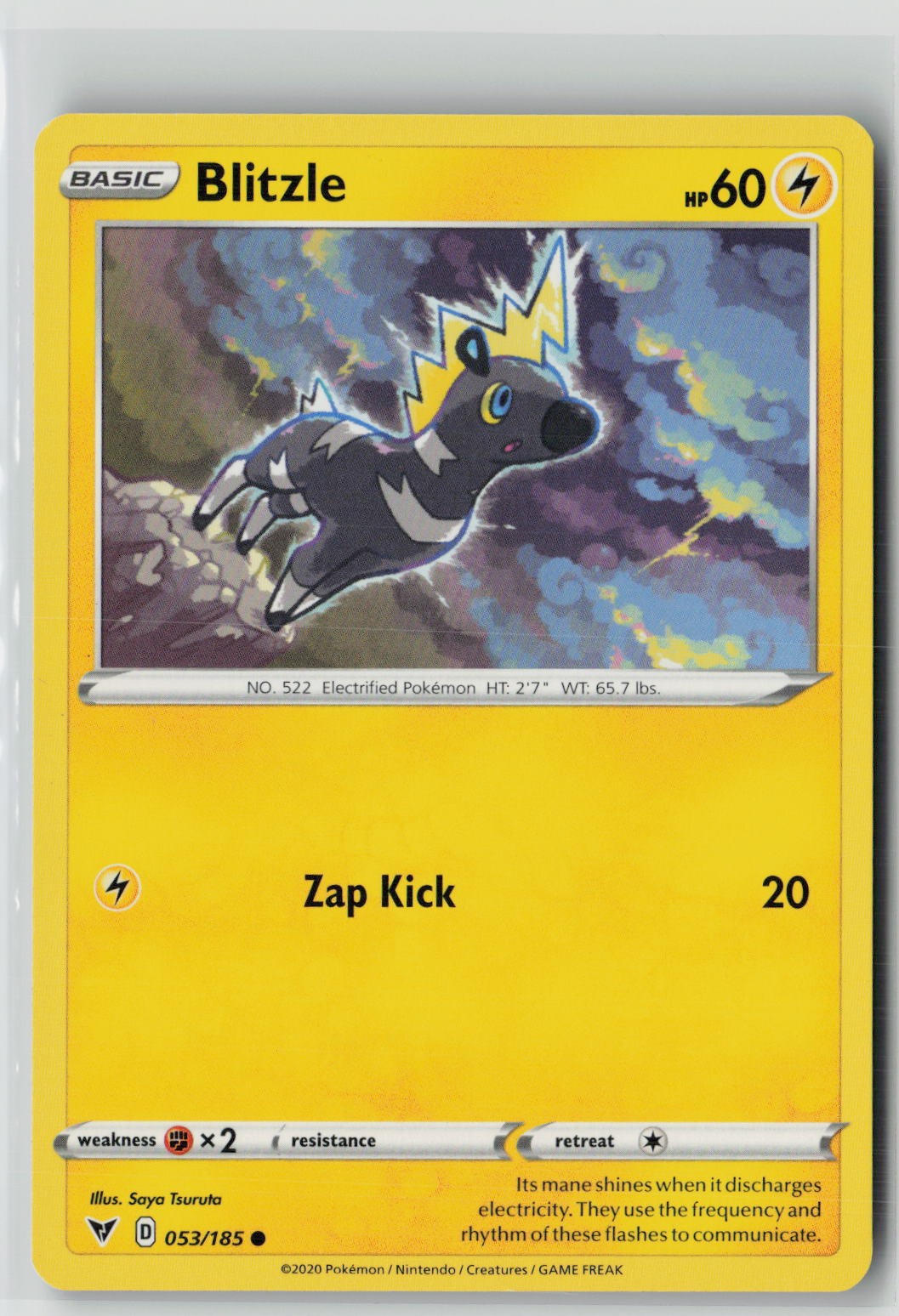 Blitzle (SWSH04: Vivid Voltage 053/185) NM