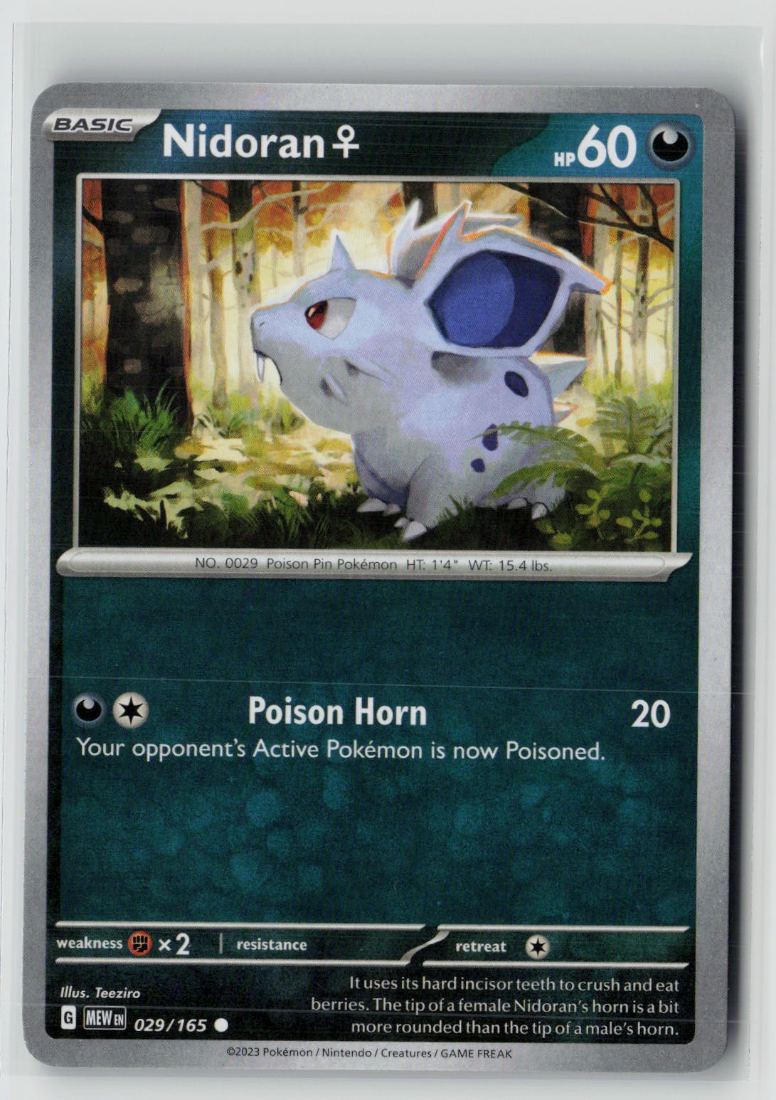 Nidoran F (SV: Scarlet & Violet 151 029/165) NM
