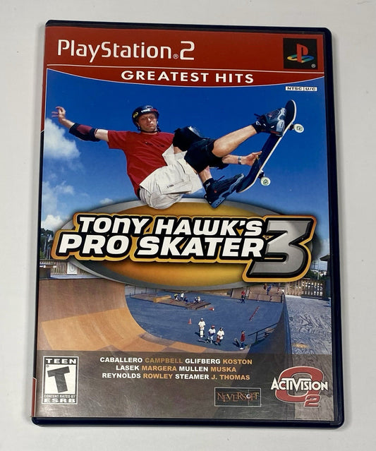 Tony Hawk's Pro Skater 3 (Sony PlayStation 2 2002) CIB Complete W/ Manual Tested