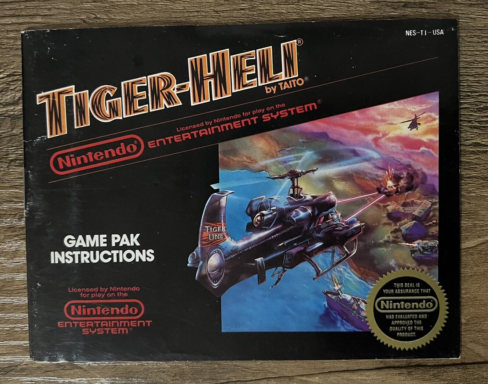 Tiger-Heli Nintendo NES Complete in Box CIB Tested & Works!