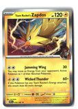Team Rocket's Zapdos Holofoil NM (Destined Rivals 070/182)