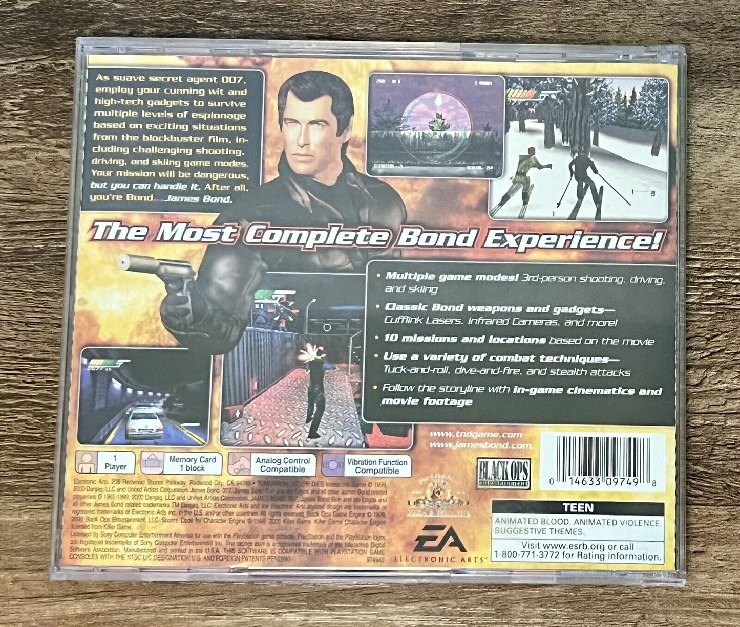 007 Tomorrow Never Dies PS1 PlayStation 1 GH - Complete CIB Tested