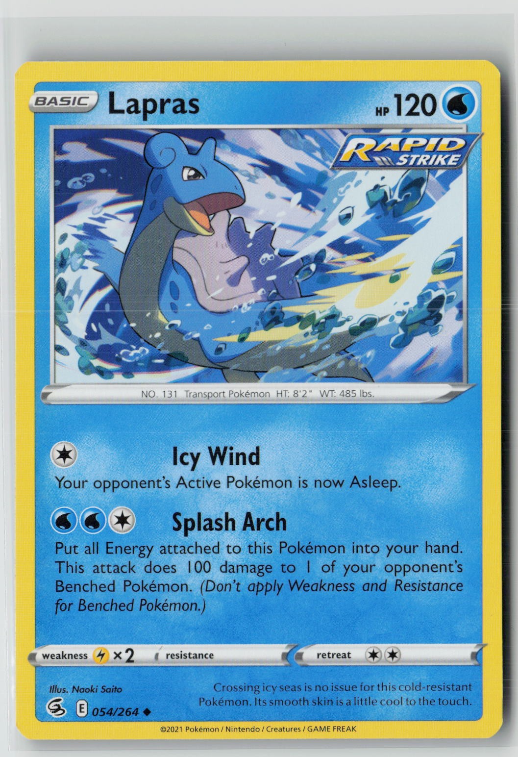 Lapras (SWSH08: Fusion Strike 054/264) NM