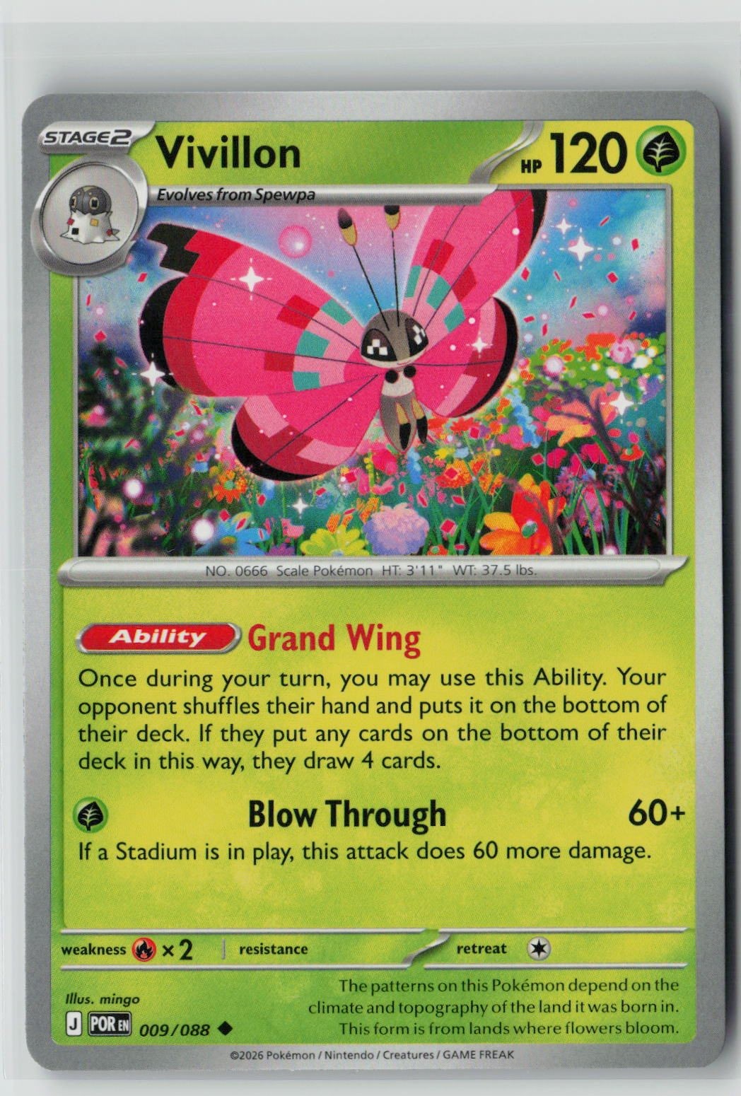 Vivillon (Perfect Order 009/088) NM