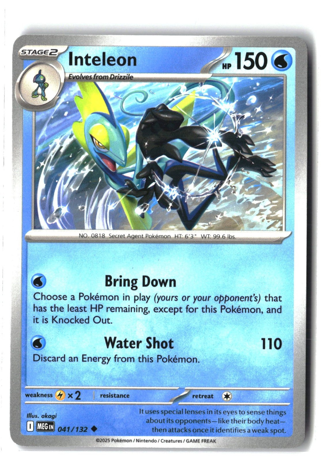 Inteleon (Mega Evolution 041/132) NM