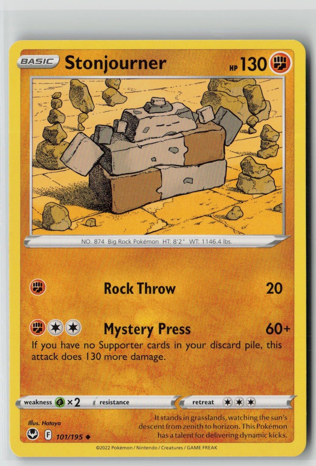 Stonjourner (SWSH12: Silver Tempest 101/195) NM