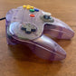 Nintendo N64 Clear Atomic Purple Controller OEM Original Authentic NUS-005 Tight