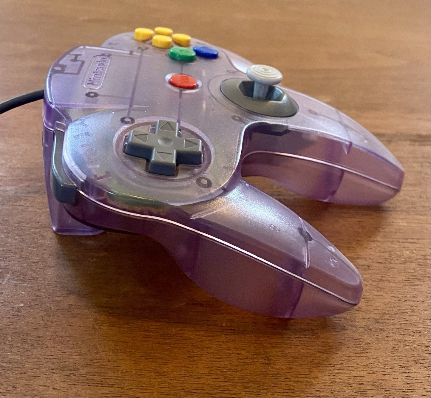 Nintendo N64 Clear Atomic Purple Controller OEM Original Authentic NUS-005 Tight