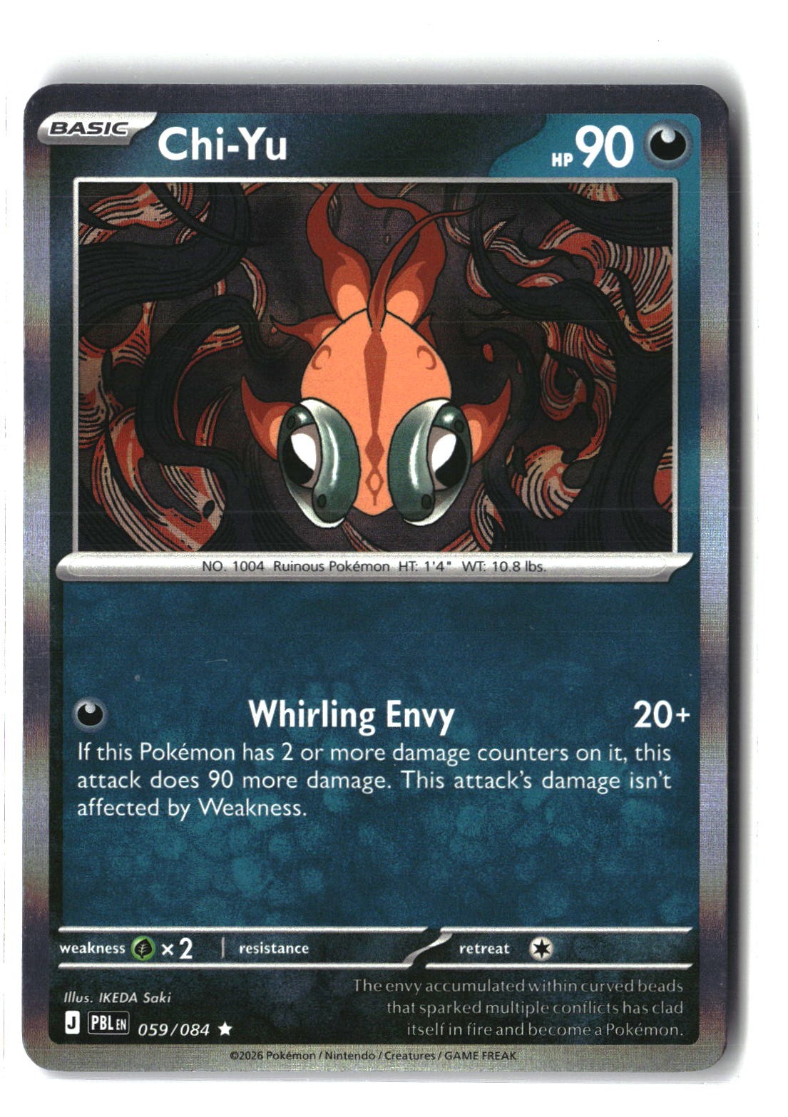 Chi-Yu Holofoil NM (Pitch Black 059/084)