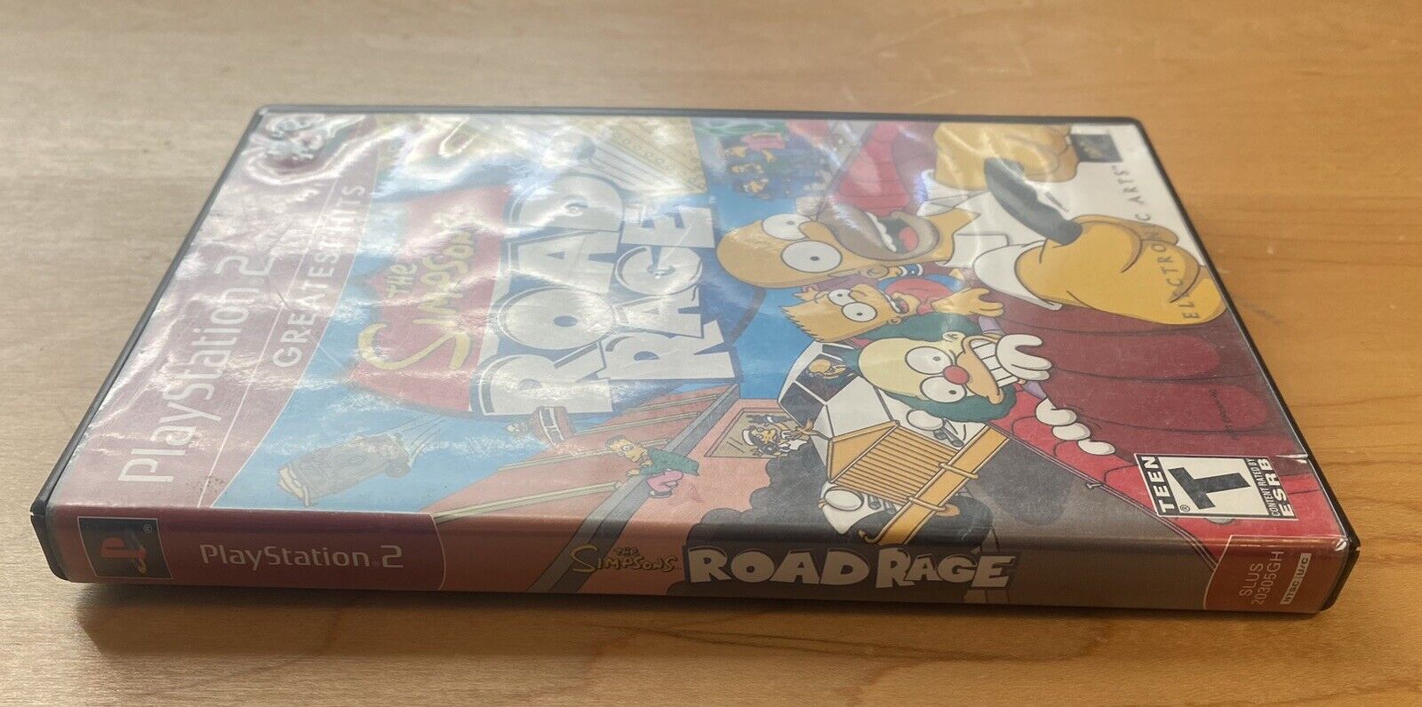 The Simpsons: Road Rage (Sony PlayStation 2 PS2, 2001) CIB W/Manual & Reg Card