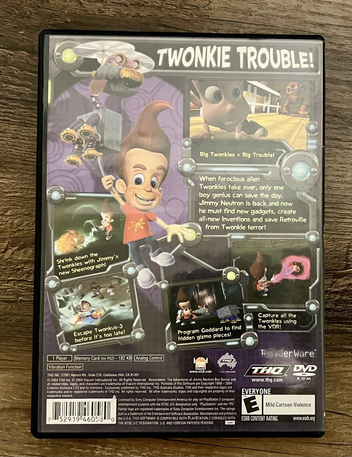 Adventures of Jimmy Neutron Boy Genius: Attack of the Twonkies PlayStation 2 PS2