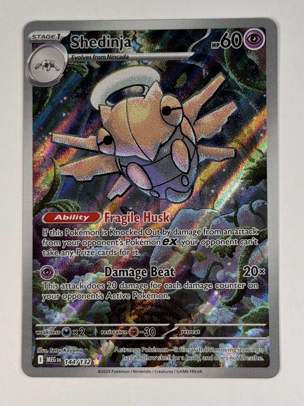 Shedinja Holo Illustration Rare IR ME01: Mega Evolution 144/132 Pokemon TCG NM