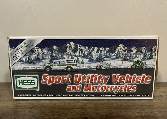 Hess Toy Truck: SUV & Motorcycles 2004 NEW in BOX 40th Anniversary