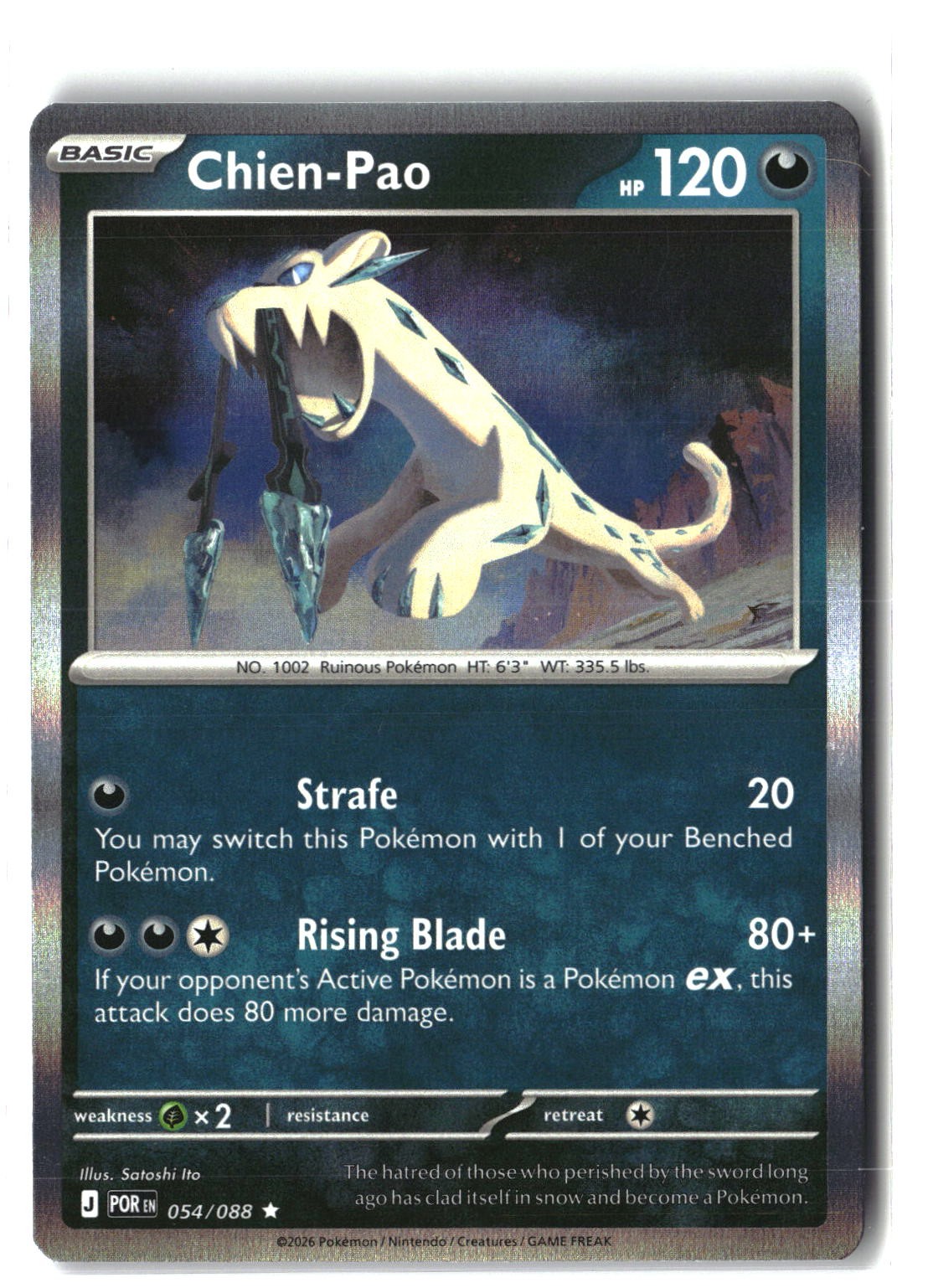 Chien-Pao Holofoil NM (Perfect Order 054/088)