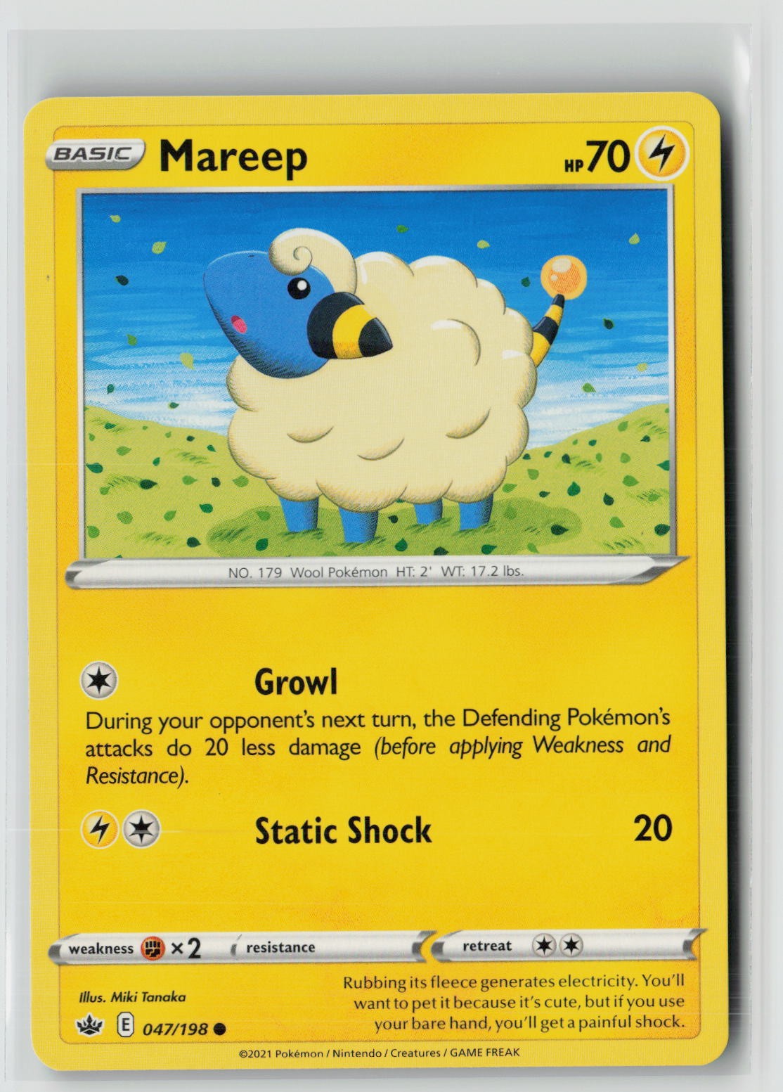 Mareep (SWSH06: Chilling Reign 047/198) NM
