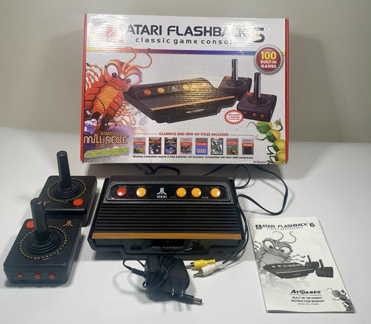 Atari Flashback 6 Classic Game System w/ 100 Built-in Games Read Description