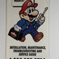 Nintendo NES NWC Service Center Brochure Pamphlet Mario Repair 1991 RARE
