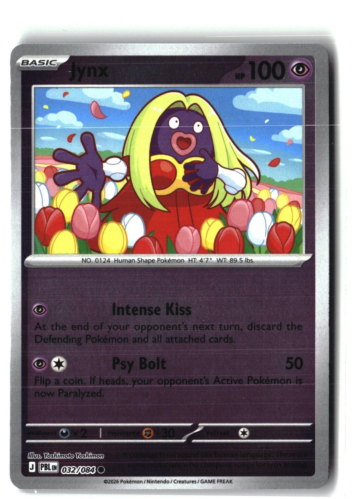 Jynx Reverse Holofoil NM (Pitch Black 032/084)